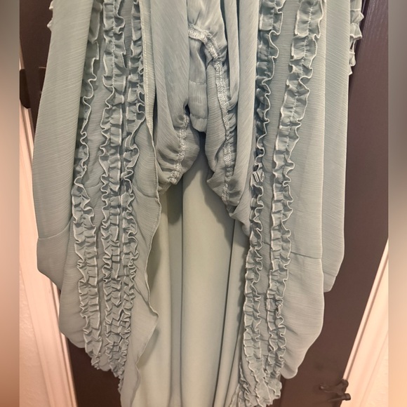 VICI Dance On Air Ruffle Tiered Maxi Dress | Sage | Small - Picture 8 of 9